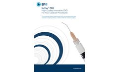 BVI - Model NuVisc PRO - Ophthalmic Viscosurgical Device (OVD) For Your Cataract Procedures - Brochure