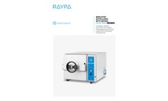 RAYPA - Model AHS-DRY Series - Horizontal Benchtop Laboratory Autoclaves with Drying - Brochure