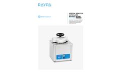 Raypa - AVS-N Series - Top-loading Benchtop Laboratory Autoclave without drying PARENT - Brochure