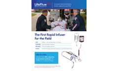 LifeFlow P - Model Plus - First Rapid Infuser for the Field  - Brochure