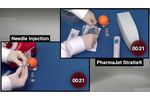 Workflow of the PharmaJet Stratis Needle-Free Injector vs. a Traditional Needle Injection - Video