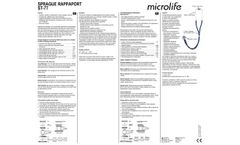 Microlife - Model ST 77 - Sprague Rappaport Stethoscope - Manual