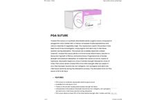 Golnit - Model PGA - Polyester Coated Suture - Brochure