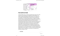 Golnit - Model PGA - Coated Rapid Suture- Brochure