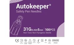 AutoKeeper - Model 31G(0.25mm) x 5mm - Safety Pen Needle