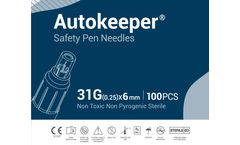 AutoKeeper - Model 31G(0.25mm) x 6mm - Safety Pen Needle