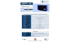 AERSwiss - Model Pro Blue - Bipolar Air Ionizer for Treatment and Support for Sanitation - Brochure
