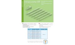 Model Intracurette RR - Rigid Straight Intrauterine Suction Curette - Brochure