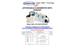 AMBCO - Model 1000 + OTO - Audiometer with Printer - Brochure