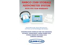 AMBCO - Model 2500 Package - Automatic Microprocessor Controlled Audiometer - Brochure