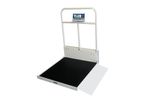 Befour - Model MX480 - Single Ramp Folding Wheelchair Scale with Handrail