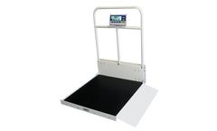 Befour - Model MX480 - Single Ramp Folding Wheelchair Scale with Handrail