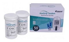 Germaine AimStrip - Tandem Blood Glucose Test Strips, 50/Box