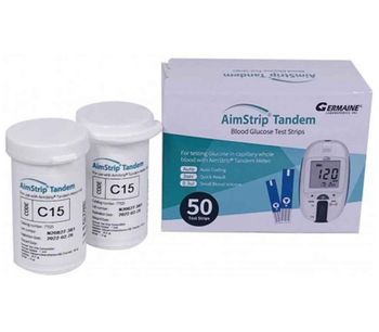 Germaine AimStrip - Tandem Blood Glucose Test Strips, 50/Box