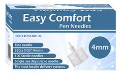 Home Aide - Model 4mm  32G - Easy Comfort Pen Needles