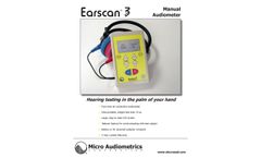 Earscan - Model 3 - Manual Audiometer (ES3M) - Brochure