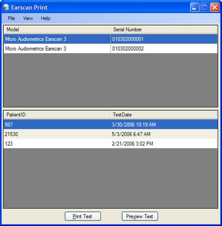 Earscan - Printing Utility Software