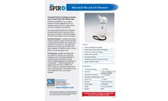 MDSpiro MicroCO - Model MC02 - Breath CO Monitor - Brochure