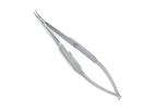 Model 26-3828 CW - Barraquer Needle Holder - Curved Delicate Jaws With Lock