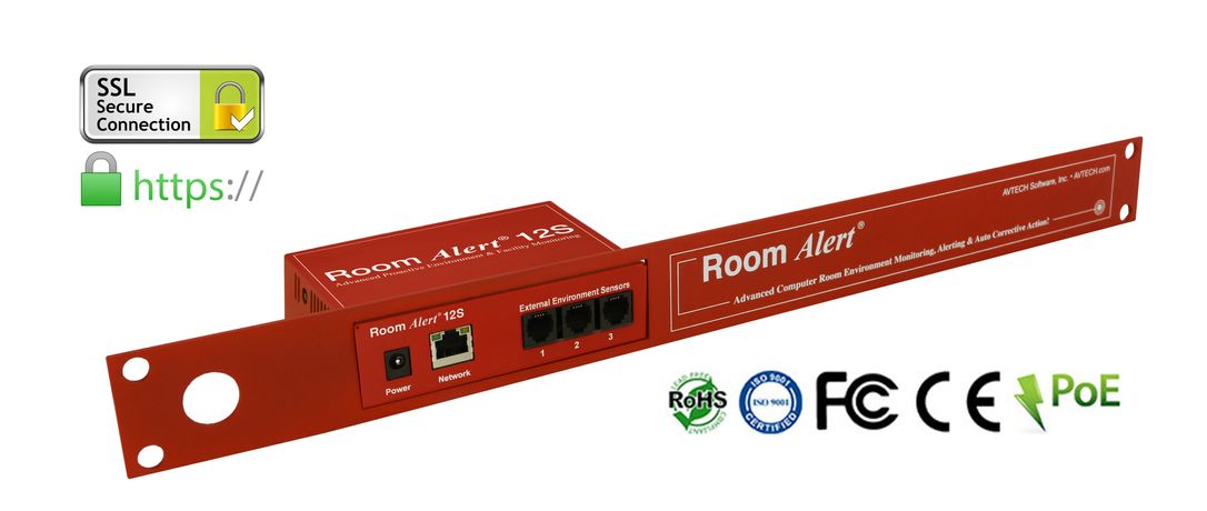 AVTECH Room Alert - Room Alert 12SR - Room Alert Temperature ...