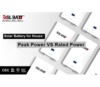 Solar Battery for House: Peak Power VS Rated Power
