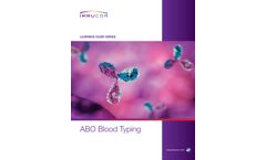 Immucor - Model Antisera - Reliably Type Red Blood Cells Antigens - Datasheet
