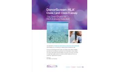 DonorScreen-HLA Class I and Class II - Brochure