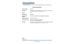 ImmunoVision - Model HIS-0300 - Human Anti-Whole Histones for Western Blots Specifications - Brochure