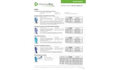 PremierPro - Model 506 - Plus Improved Thinner Technology Nitrile Exam Gloves - Datasheet