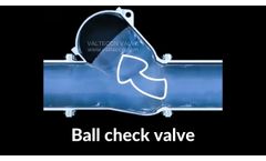 Ball check valve working principle - Video