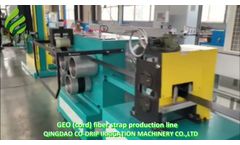 GEO & Polyester fiber strapping production line - Video