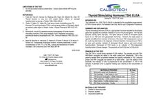 Calbiotech - Model TS227T - Thyroid Stimulating Hormone (TSH) ELISA - Brochure