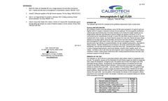 Calbiotech - Model T1244A - Immunoglobulin E (IgE) ELISA - Brochure
