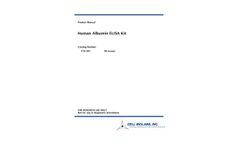 Model STA-383 - Serum Protein Assays and Reagents - Manual