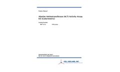 Model MET-5123 - Alanine Aminotransferase (ALT) Activity Assay Kit (Colorimetric) - Manual