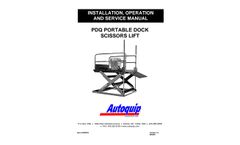  	Autoquip - Model PDQ - Portable Dock Lift - Manual