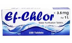 Ef-Chlor - Model 3.5 Mg - Water Purification & Disinfection Tablets for 1 Litres Water