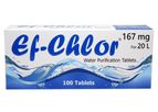 Ef-Chlor - Model 167 mg - Water Purification & Filtration Tablets for 25-30 Litres Water