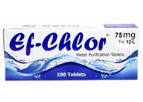 Ef-Chlor - Model 75 Mg - Water Purification & Filtration Tablets for 12 Litres Water