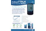 EmbraceTALK - Talking Blood Glucose Meter - Datasheet
