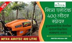 New Mitra Sprayer | MITRA Airotec 400 With #Mahindra Jivo Tractor for Spraying in Vineyards - Video