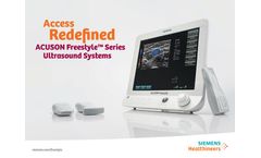 Siemens - Model Acuson Freestyle Series - Ultrasound System - Brochure