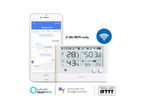 UbiBot - Model WS1 PRO WIFI VERSION - Cloud-based WiFi temperature, humidity, ambient light data logger and monitoring with 4.4” LCD screen