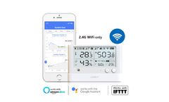 UbiBot - Model WS1 PRO WIFI VERSION - Cloud-based WiFi temperature, humidity, ambient light data logger and monitoring with 4.4” LCD screen