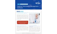 Anju - Version IRMS MAX - Medical Information Software - Brochure