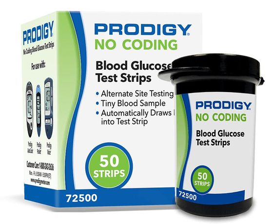 Prodigy - No Coding Blood Glucose Test Strips