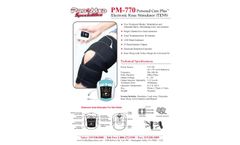 ProMed - Model PM-770 - Electronic Knee Stimulator (TENS) - Brochure