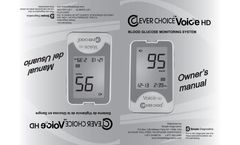 Clever Choice Voice - Model HD - Totally Audible Blood Glucose Meter - Manual