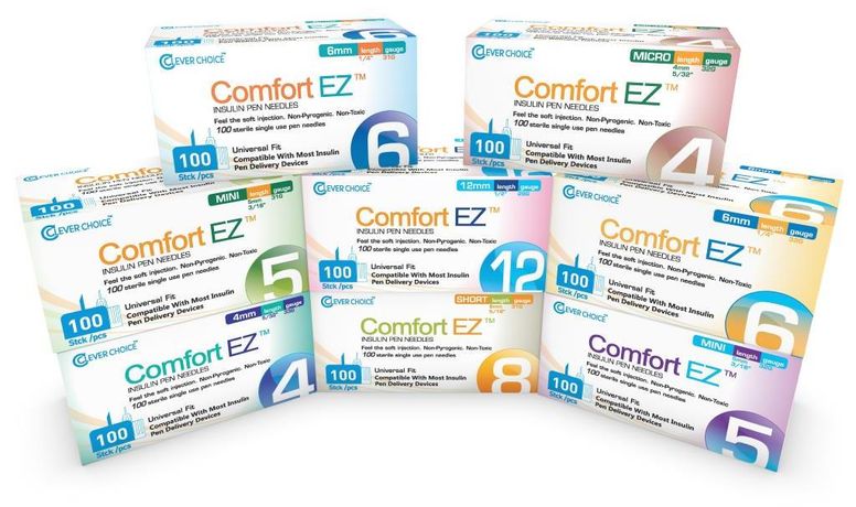 Clever Choice Comfort EZ - Diabetic - Insulin Pen Needles By Simple ...