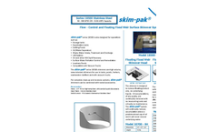 Skim-pak - Model 18500 Series - Stainless Steel Flow - Control and Floating Fixed Weir Surface Skimmer Systems - Brochure